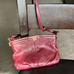 Coach crossbody bag!! Burgundy pre-owned